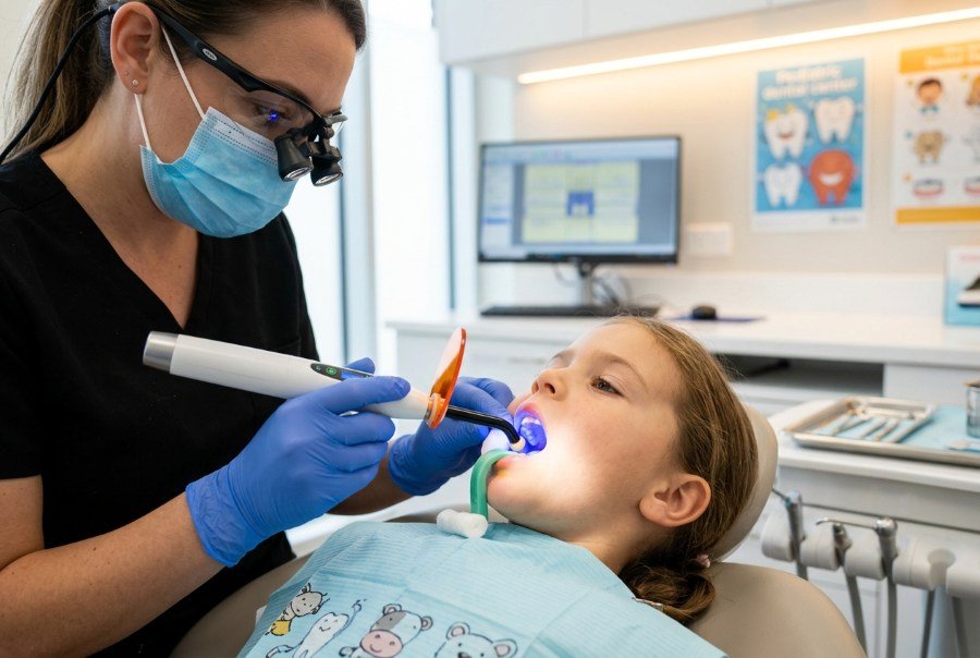 Kids Tooth Colored Composite Restoration