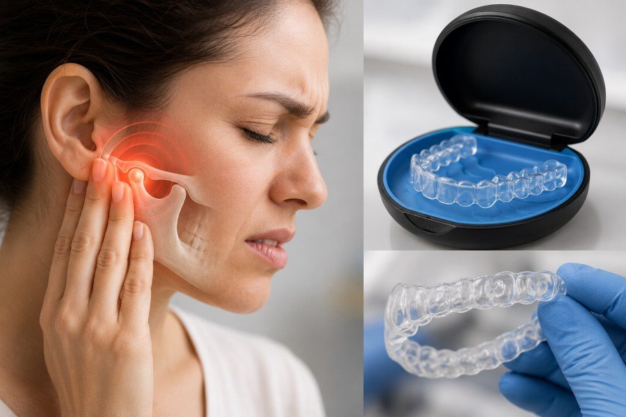 TMJ Splint Therapy with Custom Invisible Splints